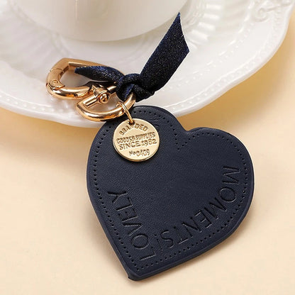 LuxeCore™ Leather Heart KeyChain