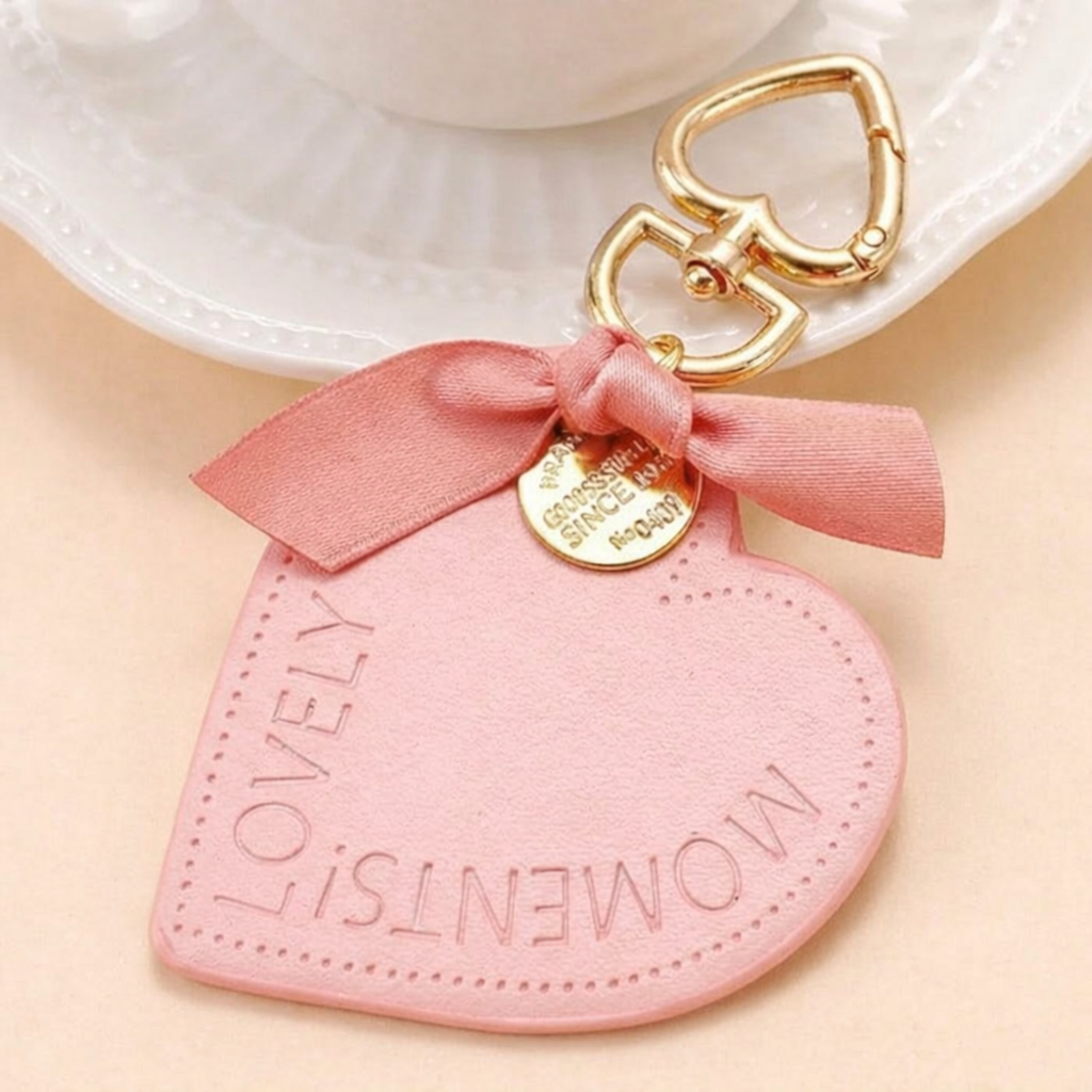 LuxeCore™ Leather Heart KeyChain