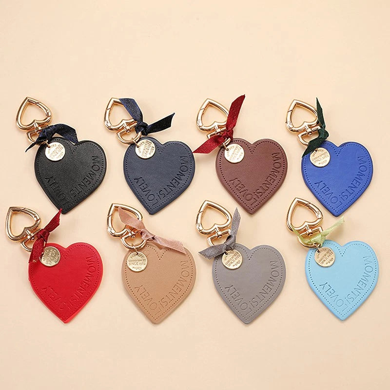 LuxeCore™ Leather Heart KeyChain