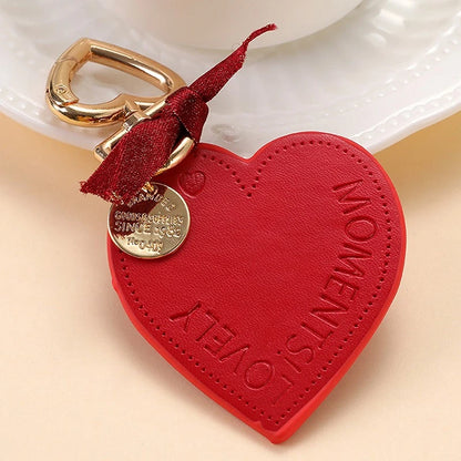 LuxeCore™ Leather Heart KeyChain
